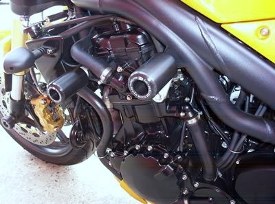 Padací chrániče přední - Triumph Speed Triple '97-'07, černé